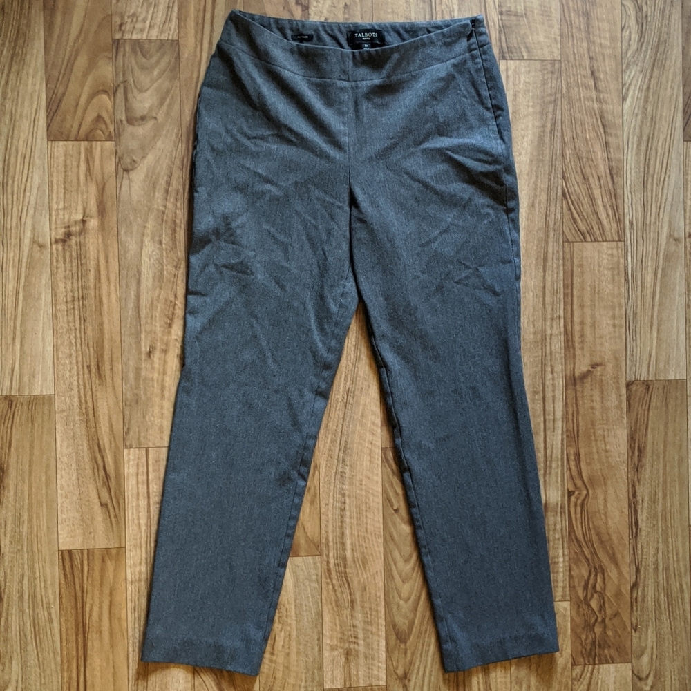 Talbot's Heritage Grey Side Zip Slacks Petite